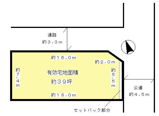 Compartment figure. Land price 35,800,000 yen, Land area 135 sq m