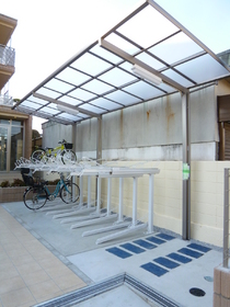 Other common areas. Covered is a bicycle parking rack type