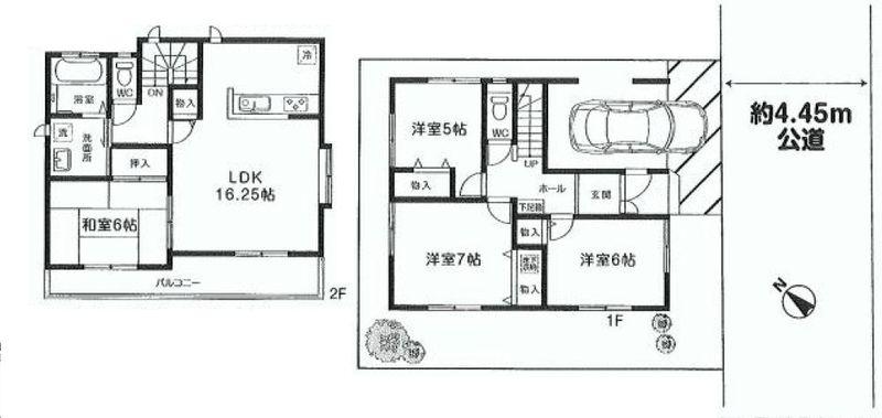 Floor plan. 48,800,000 yen, 4LDK, Land area 100.97 sq m , Building area 96.67 sq m floor plan