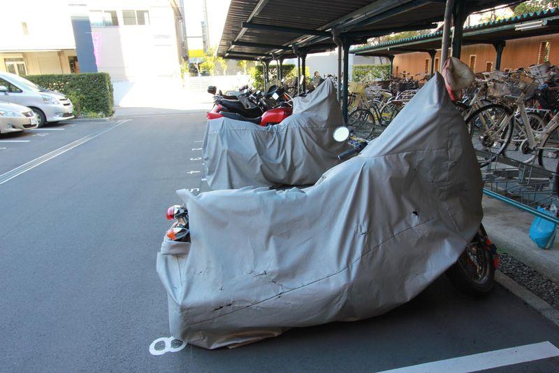 Parking lot. Motorcycle Parking