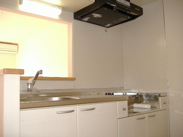 Kitchen. Two-burner gas stove can be installed. 