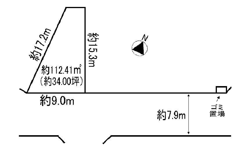 Compartment figure. Land price 19,380,000 yen, Land area 112.41 sq m