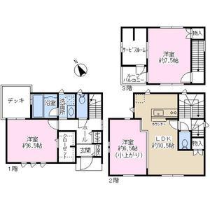 Floor plan. 42,800,000 yen, 2LDK + S (storeroom), Land area 67.64 sq m , Building area 88.79 sq m