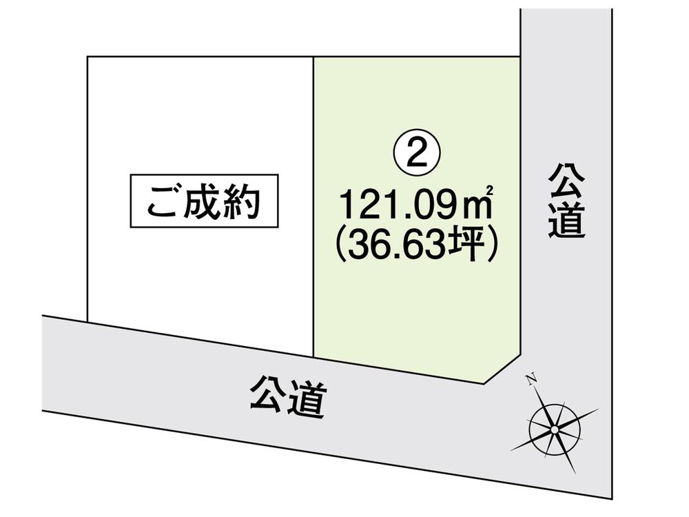 Compartment figure. Land price 19,740,000 yen, Land area 121.03 sq m