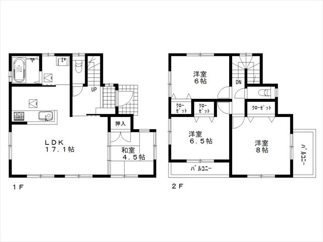 Floor plan. (3 Building), Price 45,800,000 yen, 4LDK, Land area 115.03 sq m , Building area 94.36 sq m