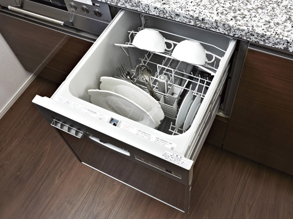 Kitchen.  [Dishwasher] Rear clean up becomes smooth, Also eliminates worries of the rough hand. It is more economical because it becomes to save the amount of water used compared to hand washing.
