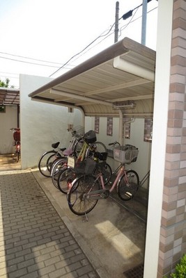 Other common areas. Happy Covered bicycle parking.