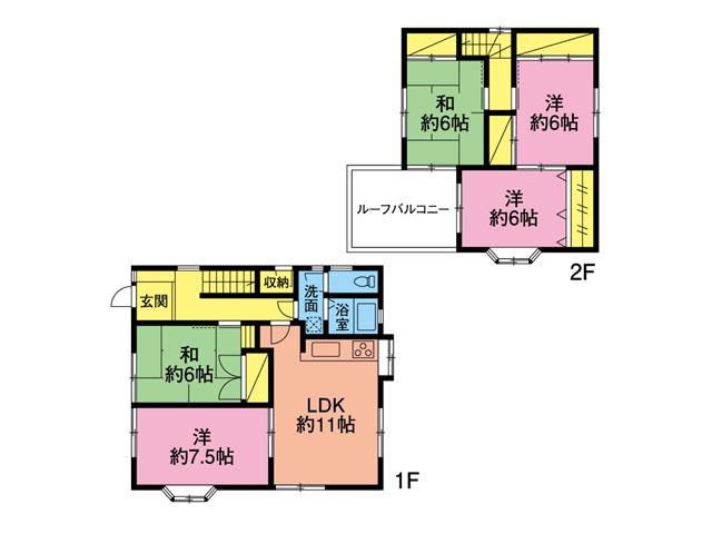 Floor plan. 27 million yen, 5LDK, Land area 123 sq m , Building area 99.87 sq m