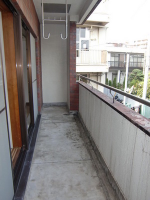 Balcony. Neighborhood is a quiet residential area.