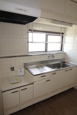 Kitchen. Two-burner gas stove can be installed.