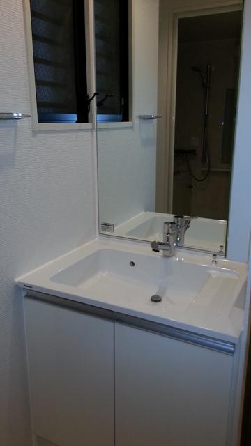 Wash basin, toilet. Wash room is also renovation already