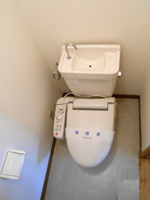 Toilet. Around the water will make carefully clean (photo of the same type)