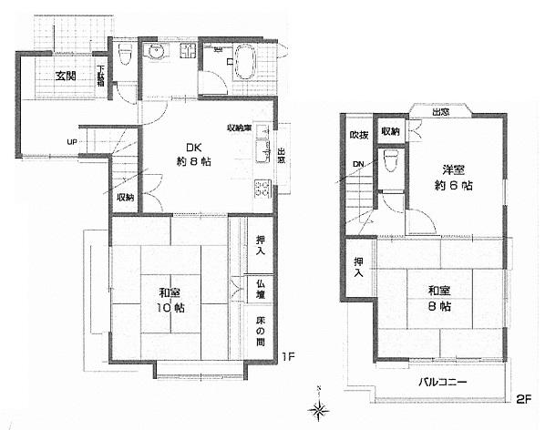 Floor plan. 27,900,000 yen, 3DK, Land area 155 sq m , Building area 90 sq m