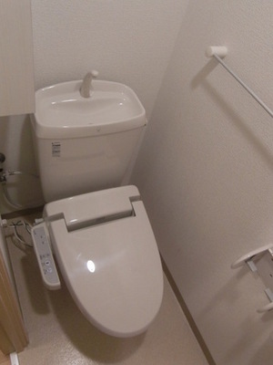 Toilet. Washlet also standard equipment