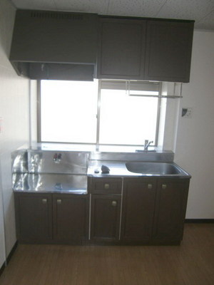 Kitchen. Kitchen space with a window.