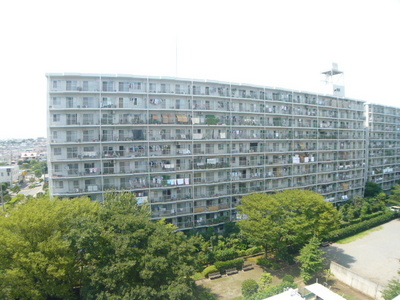 Building appearance. Large-scale rental apartments