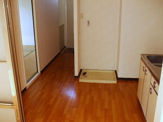 Kitchen. Indoor Laundry Storage