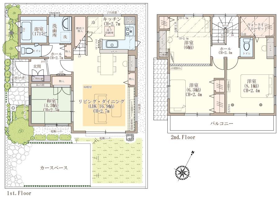 Floor plan.  [Minamigyotoku elementary school ... a 3-minute walk (190m)] 190m to
