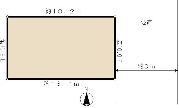 Compartment figure. Land price 36 million yen, Land area 198 sq m