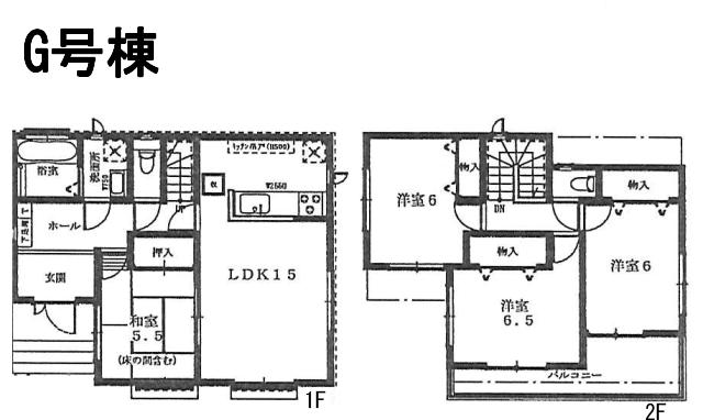 Floor plan. (G Building), Price 33,800,000 yen, 4LDK, Land area 140.3 sq m , Building area 96.88 sq m