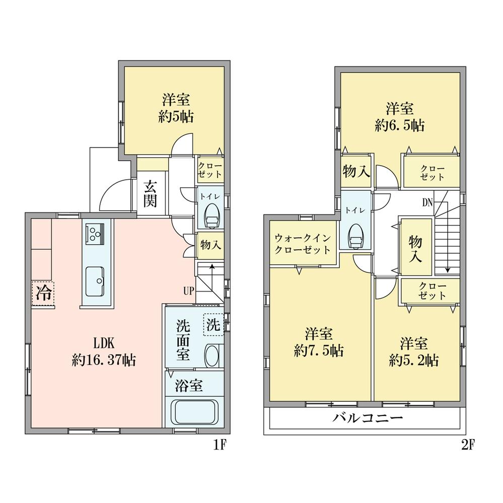 Floor plan. 41,800,000 yen, 4LDK, Land area 91.45 sq m , House building building area 96.88 sq m good days and bad days also always family to meet together