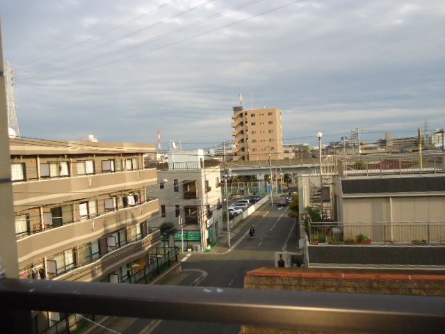 Balcony. The view from the veranda