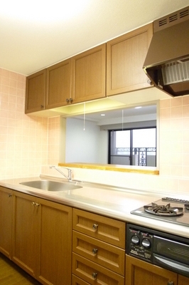 Kitchen. Happy three-necked stove system Kitchen.