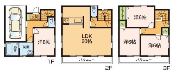 Floor plan. 37,800,000 yen, 4LDK, Land area 83.82 sq m , Building area 117.57 sq m