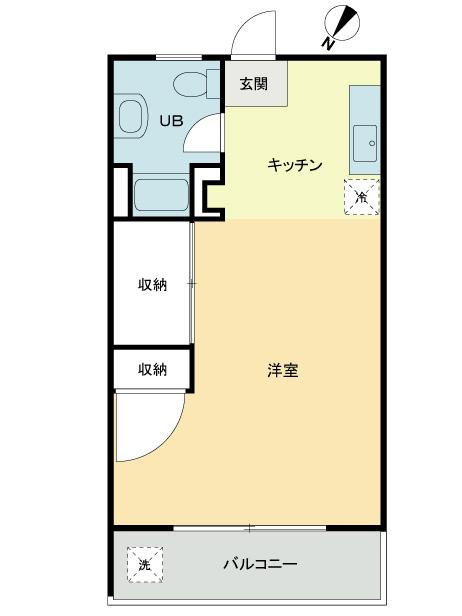Floor plan. Price 5.8 million yen, Occupied area 26.01 sq m , Balcony area 3.23 sq m