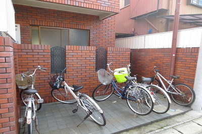 Other common areas. There are bicycle parking space