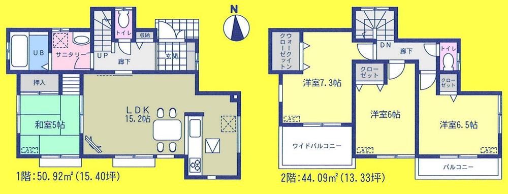 Floor plan. 31,800,000 yen, 4LDK, Land area 102.9 sq m , Building area 95.01 sq m