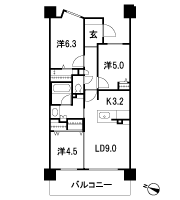 Floor: 3LDK + WIC, the occupied area: 63.92 sq m, Price: 26,980,000 yen, now on sale