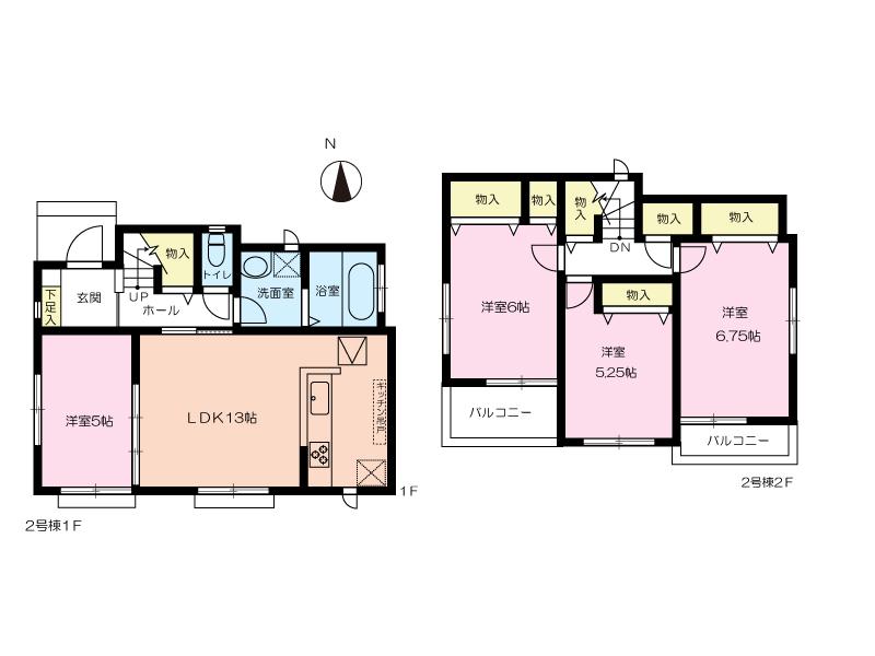 Floor plan. 23.8 million yen, 4LDK, Land area 102.19 sq m , Building area 86.32 sq m