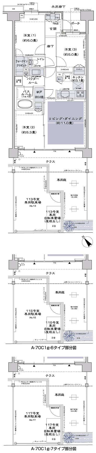 Floor: 3LD ・ K + N (storeroom) + WIC (walk-in closet), the occupied area: 67.35 sq m, Price: 34,900,000 yen, now on sale