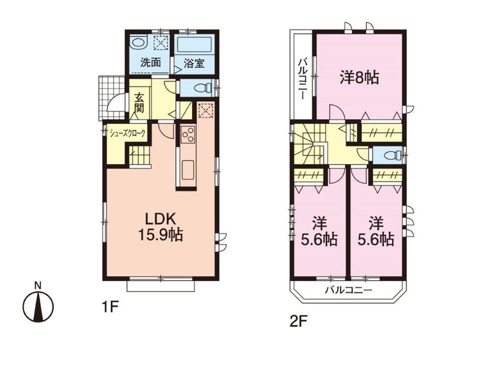 Floor plan. 25,900,000 yen, 3LDK, Land area 85.16 sq m , Building area 84.8 sq m