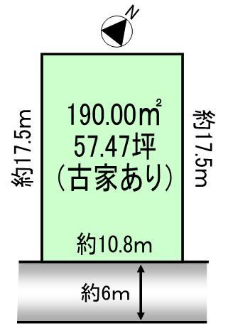 Compartment figure. Land price 29.5 million yen, Land area 190 sq m