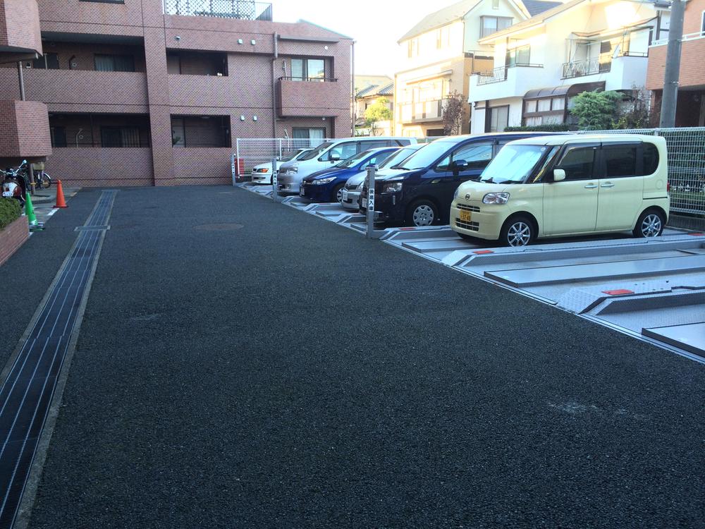 Parking lot. Common areas