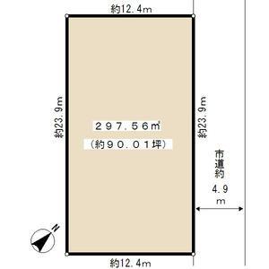 Compartment figure. Land price 35 million yen, Land area 297.56 sq m