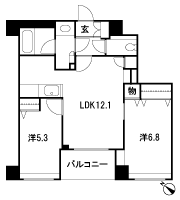 Floor: 2LDK, occupied area: 54.67 sq m, Price: 31,900,000 yen, now on sale