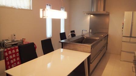 Kitchen. Stainless steel counter kitchen