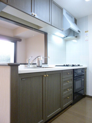 Kitchen. System kitchen. Cooking is also comfortable with oven