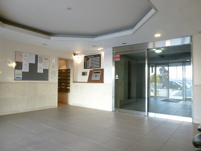 lobby. It is the apartment entrance with auto lock