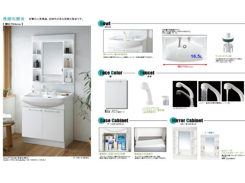 Wash basin, toilet. Bathroom vanity specification