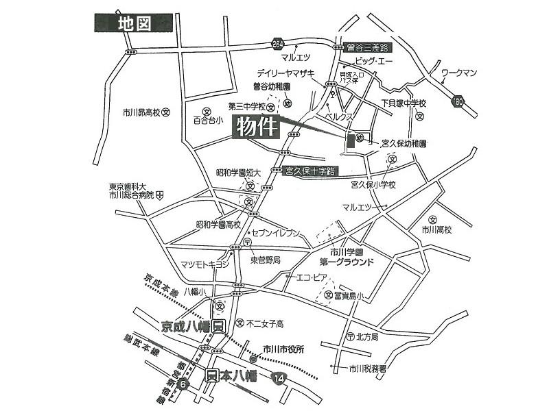 Local guide map. map