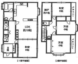 Floor plan. 26,800,000 yen, 4LDK + S (storeroom), Land area 148.08 sq m , Building area 122.96 sq m