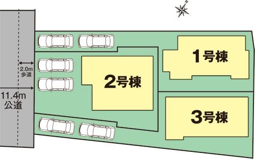 The entire compartment Figure. Ichikawa City Owada 2-chome compartment view