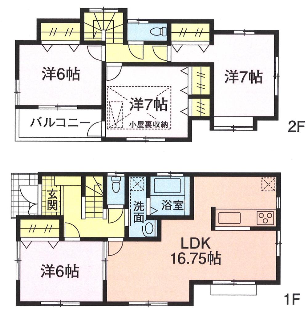 Floor plan. 27,800,000 yen, 4LDK, Land area 152.59 sq m , Building area 99.78 sq m floor plan