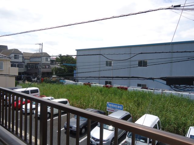 Balcony. Landscape as seen from the veranda