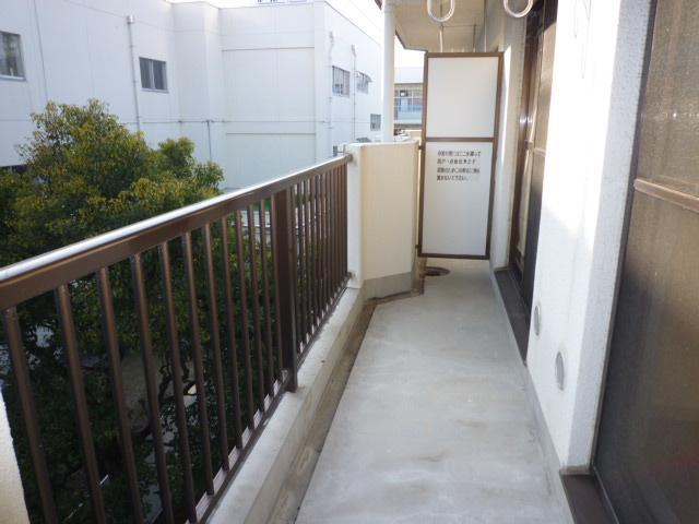 Balcony. It is a photograph of the different rooms