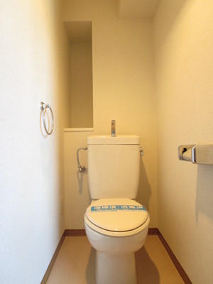 Toilet. Toilet There is a feeling of cleanliness are based on white